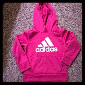 Girls Hot Pink Adidas Hoodie